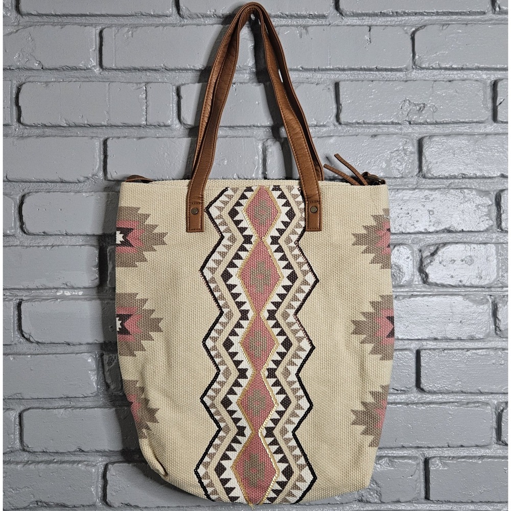 Maurice's Southwestern Aztec Ikat Purse‎ Wallet Set Canvas Sequin